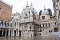 Doge`s Palace courtyard, San Marco Piazza, Venice, Italy Royalty Free Stock Photo